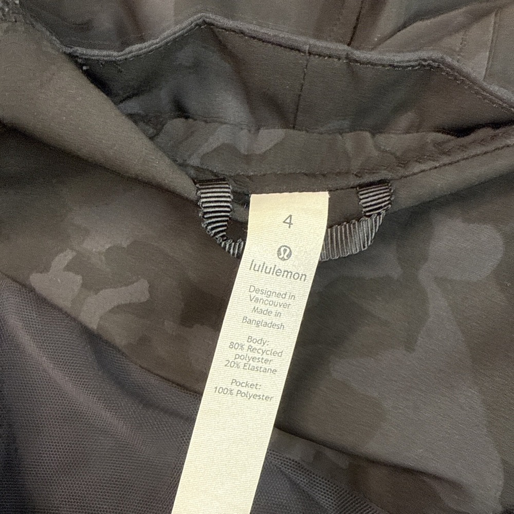 Lululemon Jacket Women Sz 4 Face Forward Incognito Camo Athletic LW4AVRS - Picture 3 of 10